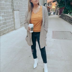 Taupe Popcorn Cardigan⭐️⛄️